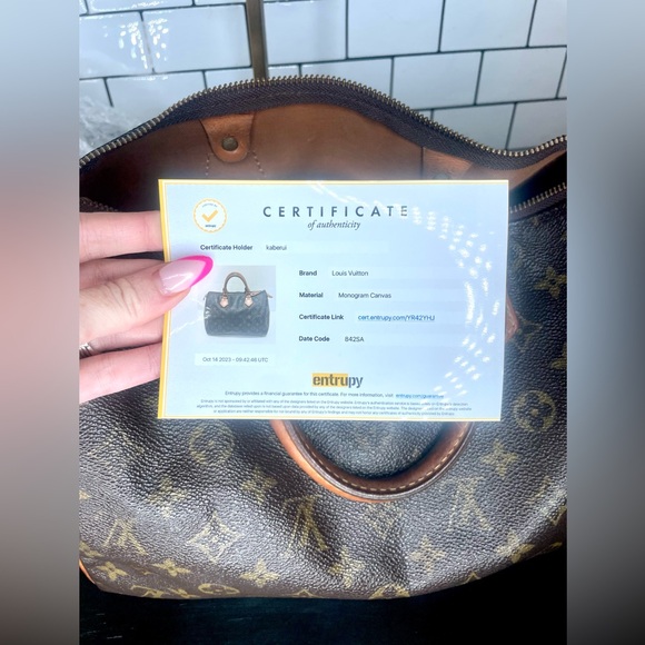 Vintage Louis Vuitton, speedy 30 with entrupy COA - Picture 9 of 11